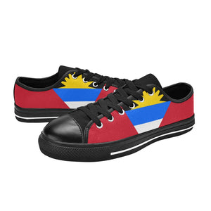 ANTIGUA & BARBUDA KID'S LOW TOP CANVAS (Black Sole))