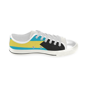 Bahamas Kid's Low Top Canvas Shoes (White Sole)