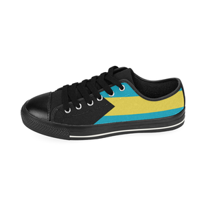 Bahamas Women's Low Top Canvas Shoes (Black Sole)