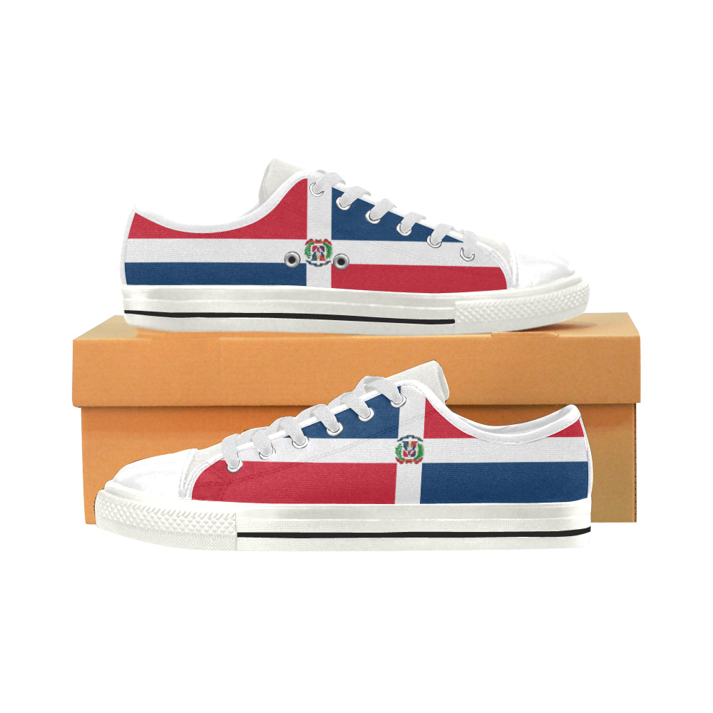 Dominican Republic Kid's Low Top Canvas