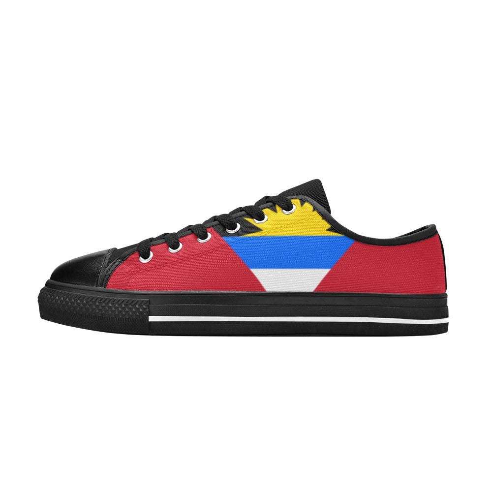 ANTIGUA & BARBUDA KID'S LOW TOP CANVAS (Black Sole))