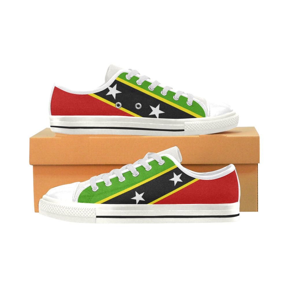 ST. KITTS & NEVIS  KID'S LOW TOP CANVAS