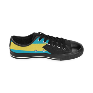 Bahamas Kid's Low Top Canvas Shoes (Black Sole)