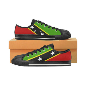 ST. KITTS & NEVIS  KID'S LOW TOP CANVAS