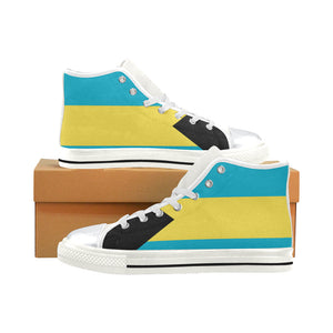 Bahamas Kid's High Top Canvas Shoes (White Sole)