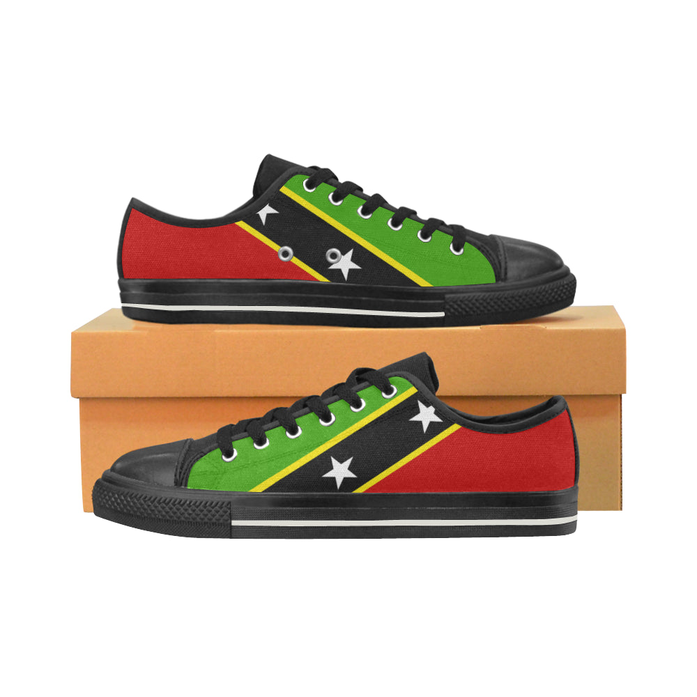 ST. KITTS & NEVIS MEN'S LOW TOP CANVAS