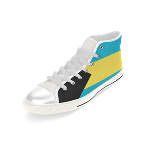 Bahamas Kid's High Top Canvas Shoes (White Sole)