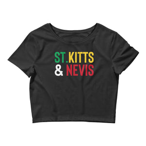 St.Kitts & Nevis Women’s Crop Tee