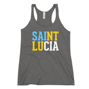 Saint Lucia Women's Racerback Tank